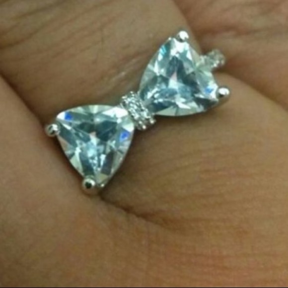 R-AS 925 Sterling Silver Filled Four Claw Ring Size 6 - Picture 7 of 14